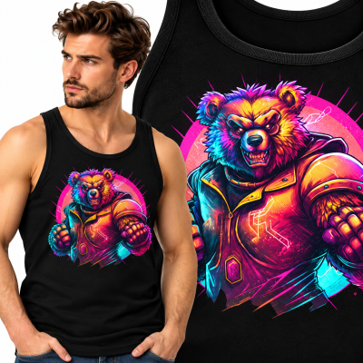 TANK TOP ZWIERZĘTA  BAD BEAR  2